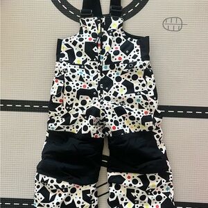 Burton Bib Pants Salopettes in Tangranimals Print 2T Kids